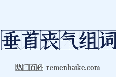 垂首丧气组词是什么意思的图片
